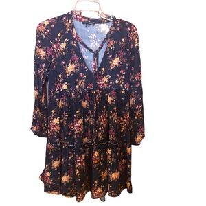 American Eagle Outfitters Women's  size S/P Dress Long Sleeve Floral Print